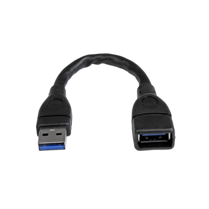 Cavo prolunga startech.com usb 3.0 15cm [usb3ext6inbk]
