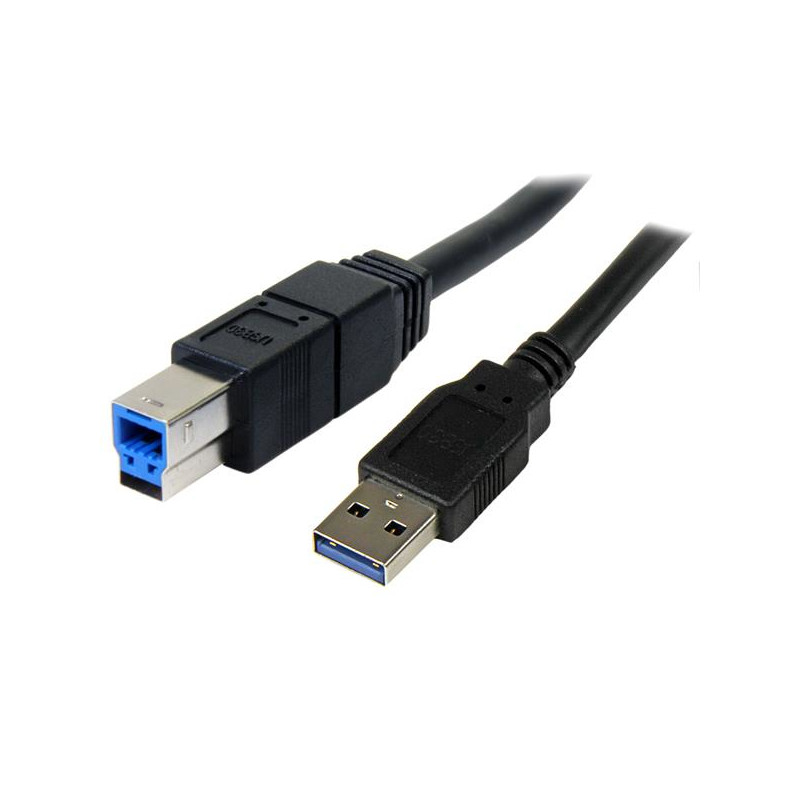 Cavo usb startech.com 3.0 tipo a a b 3m [usb3sab3mbk]