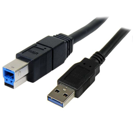 Cavo usb startech.com 3.0 tipo a a b 3m [usb3sab3mbk]
