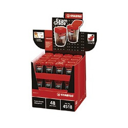 Temperamatite 1 foro c/contenitore mini exam grade stabilo pz: 48