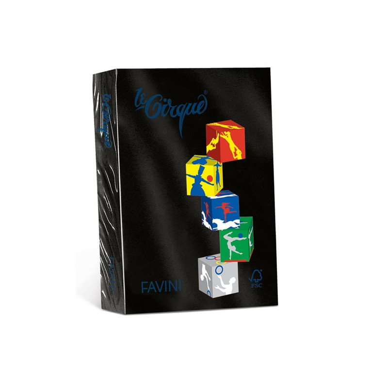 Carta stampante cartotecnica favini 160g a4 nero [a74a304]