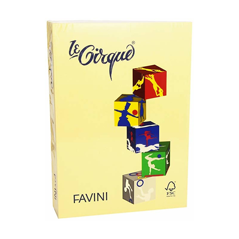 Carta inkjet favini le cirque 297x420 mm 500 fogli a3 giallo [a71r353]