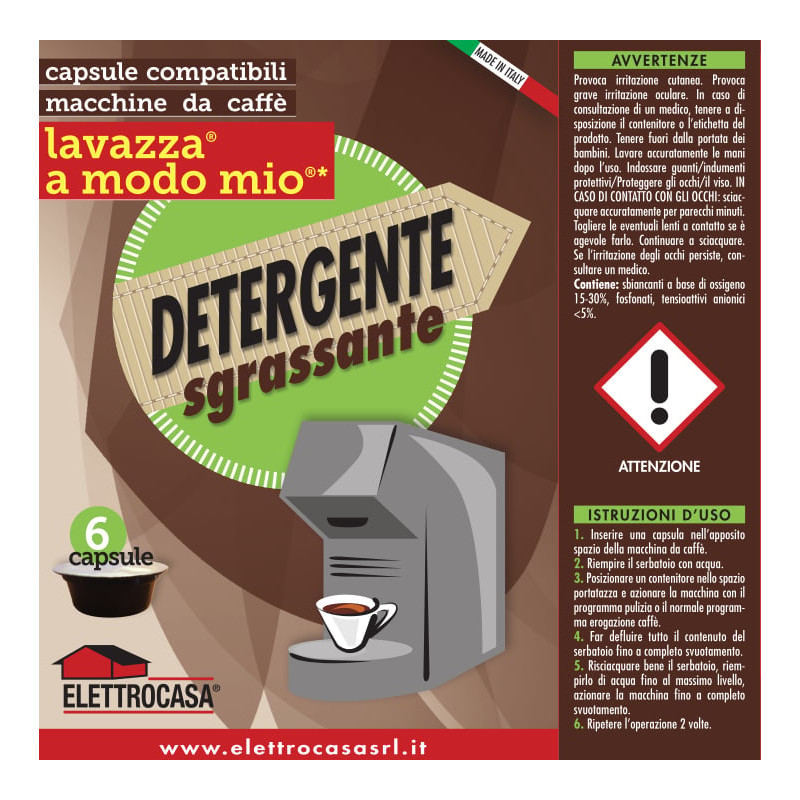 Detergente macchina da caffe' elettrocasa as48