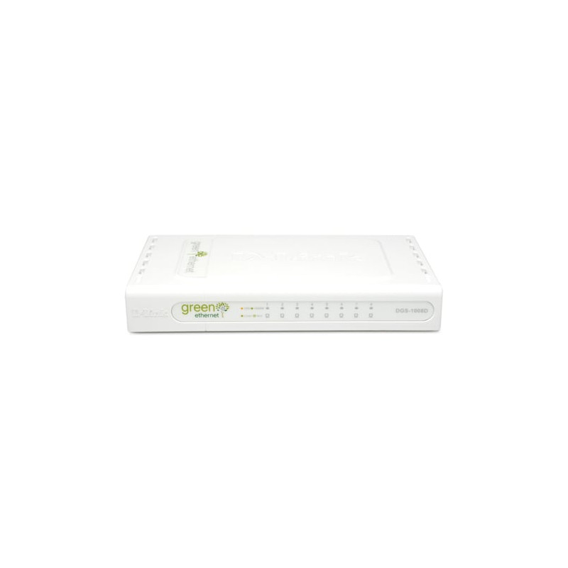 Switch d-link ethernet 8 porte gigabit 10/100/1000 mb dgs-1008d