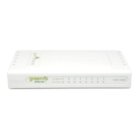 Switch d-link ethernet 8 porte gigabit 10/100/1000 mb dgs-1008d