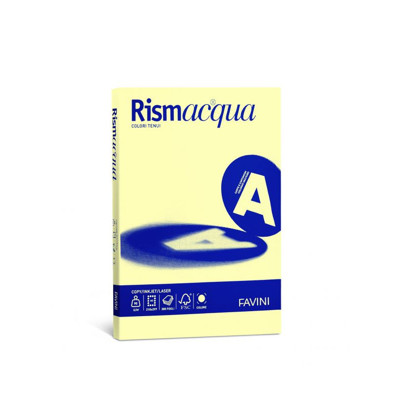 Carta rismacqua cartotecnica favini 90g 07 a3 giallo chiaro [a662313]