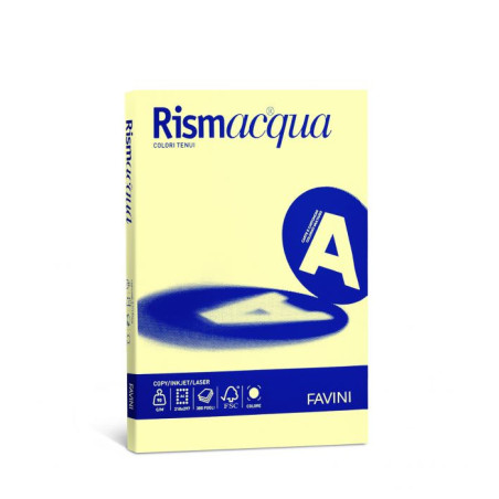 Carta rismacqua cartotecnica favini 90g 07 a3 giallo chiaro [a662313]