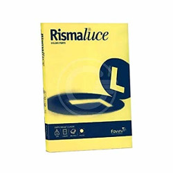 Carta rismaluce cartotecnica favini 140g 53 a3 giallo sole [a65b213]