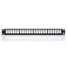 Pannello per cavi di rete leviton 1u per 24 rj45u nero [49255-h24]
