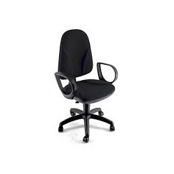 Sedia ufficio unisit team tessuto imbottito nera [tmtmi/en]