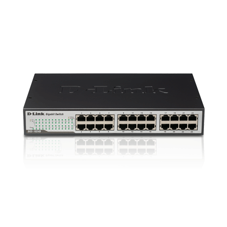 Switch d-link no gestito ethernet gigabit 24 porte 10/100/1000