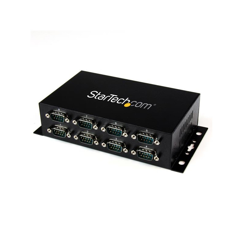 Adattatore seriale startech 8 porte usb a db9 rs232 guida din industriale