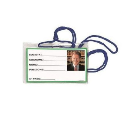 Portabadge lebez spa con cordone cf100 [31-100-bl-b]