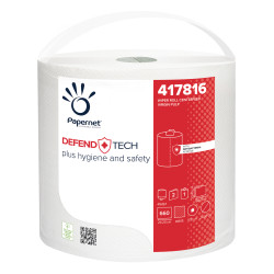 Bobina papernet cf3 defend tech 160m 2 veli 660 strappi colore bianco