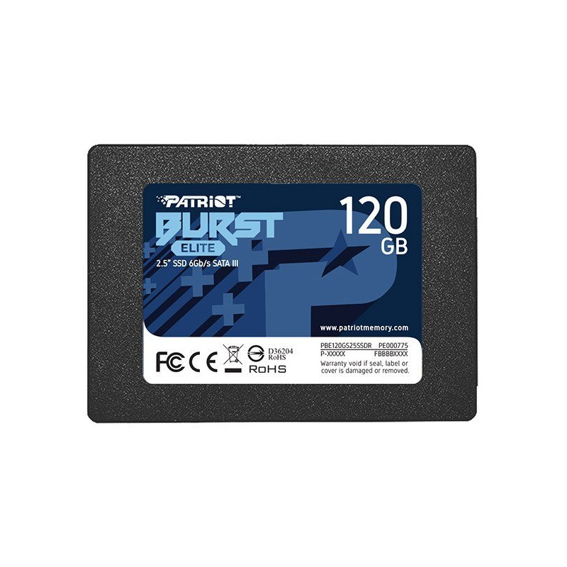 Ssd 120gb patriot burst elite 2.5" sata-600 [pbe120gs25ssdr]