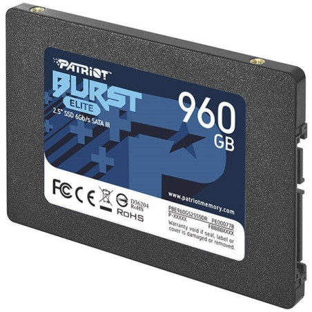Ssd 960gb patriot burst elite 2.5" sata-600 [pbe960gs25ssdr]