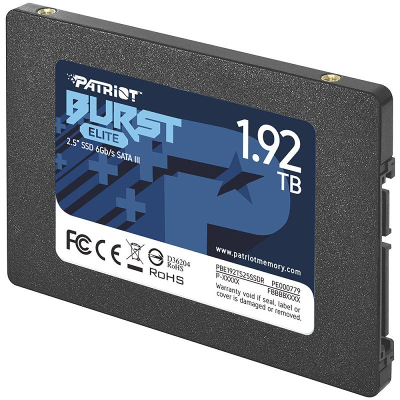 Ssd 1.92tb patriot burst elite 2.5" sata 6gb/s [pbe192ts25ssdr]