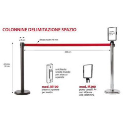 Kit colonnina markin cr compl.nastro rossa [kit612cr480-ro]