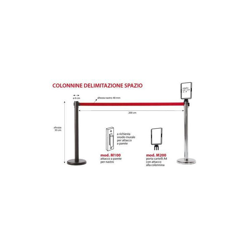 Kit colonnina markin cr compl.nastro rossa [kit612cr480-ro]