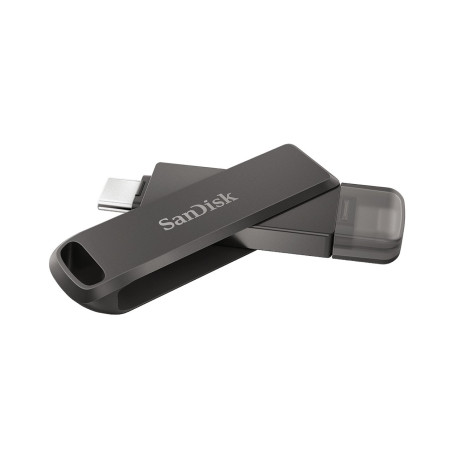 Pen drive 128gb sandisk ixpand girevole nero [sdix70n-128g-gn6ne]