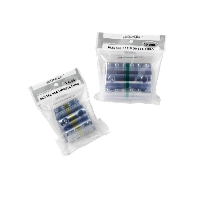 Portamonete cf20blister 1 euro trasparente [8006/20]