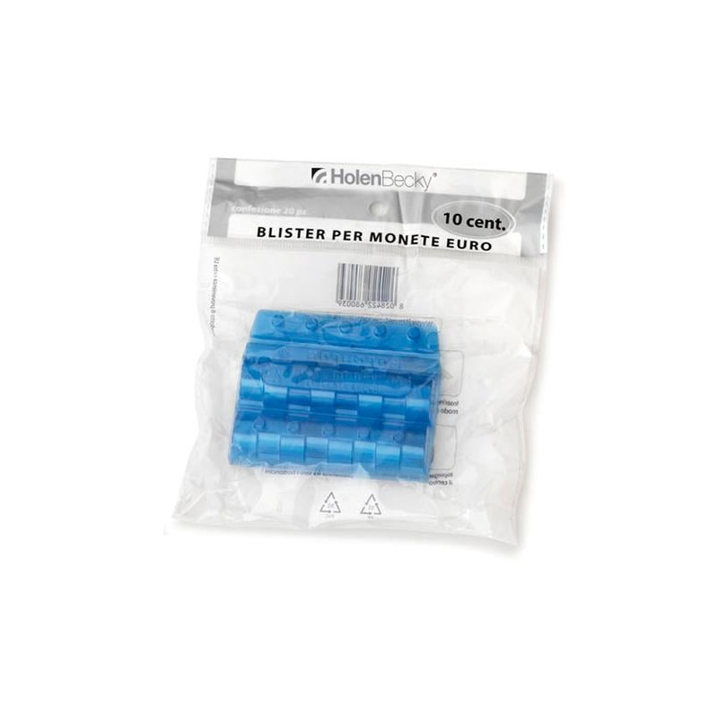 Portamonete cf20blister 10 centesimo trasparente [8003/20]