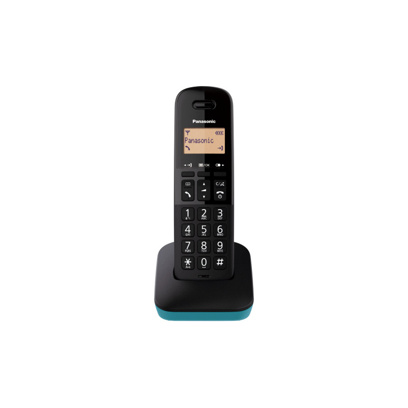 Telefono cordless panasonic nero/blu [kx-tgb610jtc]