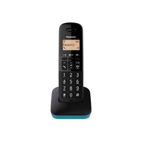 Telefono cordless panasonic nero/blu [kx-tgb610jtc]