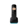 Telefono cordless panasonic nero/blu [kx-tgb610jtc]