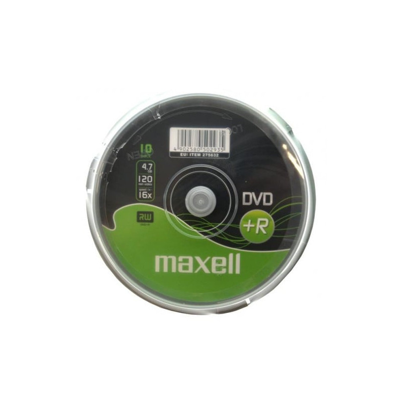 Confezione dvd+r maxell 16xspindle 4.7gb 10pz [275632]