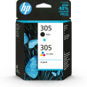 cartuccia hp multipack 305 120+100pagine nero/3 colori ciano/magenta/giallo