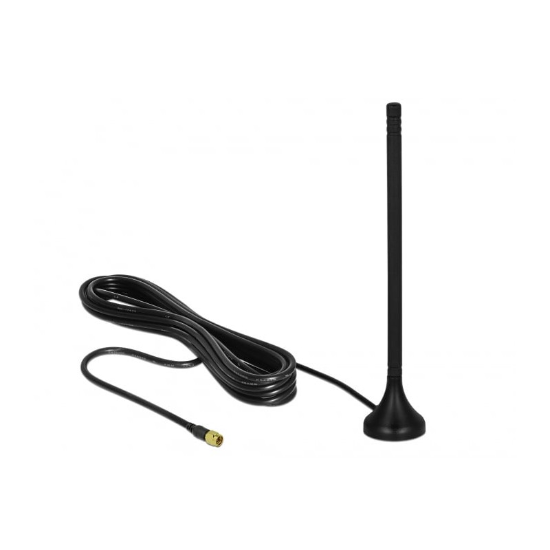 Antenna lte delock sma 3-5 dbi 12.5cm nero [12588]