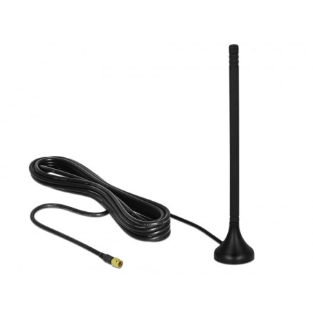 Antenna lte delock sma 3-5 dbi 12.5cm nero [12588]