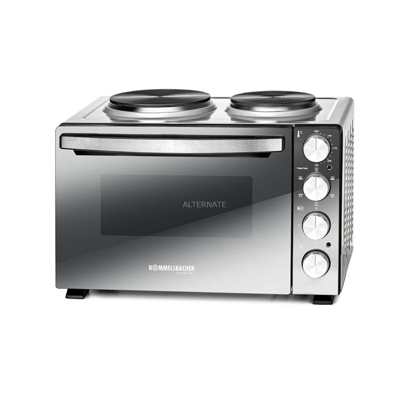 Forno/piano cottura rommelsbacher km 3300 230v 3250w nero/argento