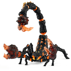 Schleich - eldrador lava scorpion plastico nero/arancione [70142]