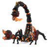 Schleich - eldrador lava scorpion plastico nero/arancione [70142]