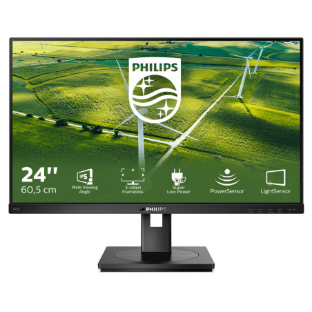 Monitor led 24" philips 242b1g full hd 1920x1080p 4ms classe