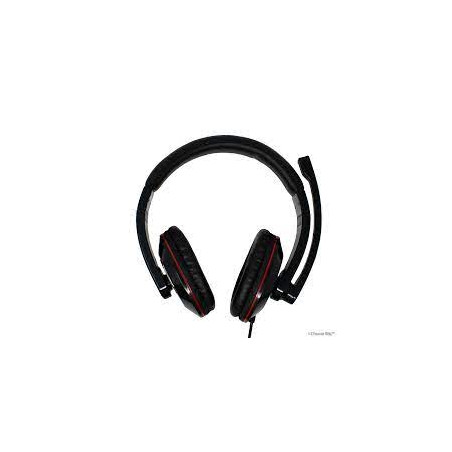 Cuffie neo gembird stereo nero/rosso [mhs-003-bk3d]