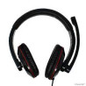 Cuffie neo gembird stereo nero/rosso [mhs-003-bk3d]