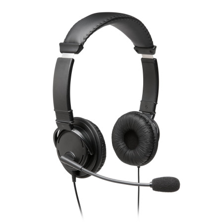 Cuffie kensington con microfono usb-a cablato nero [k97601ww]