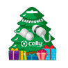 Auricolari celly xmas forma di albero [xmaseartreewh]