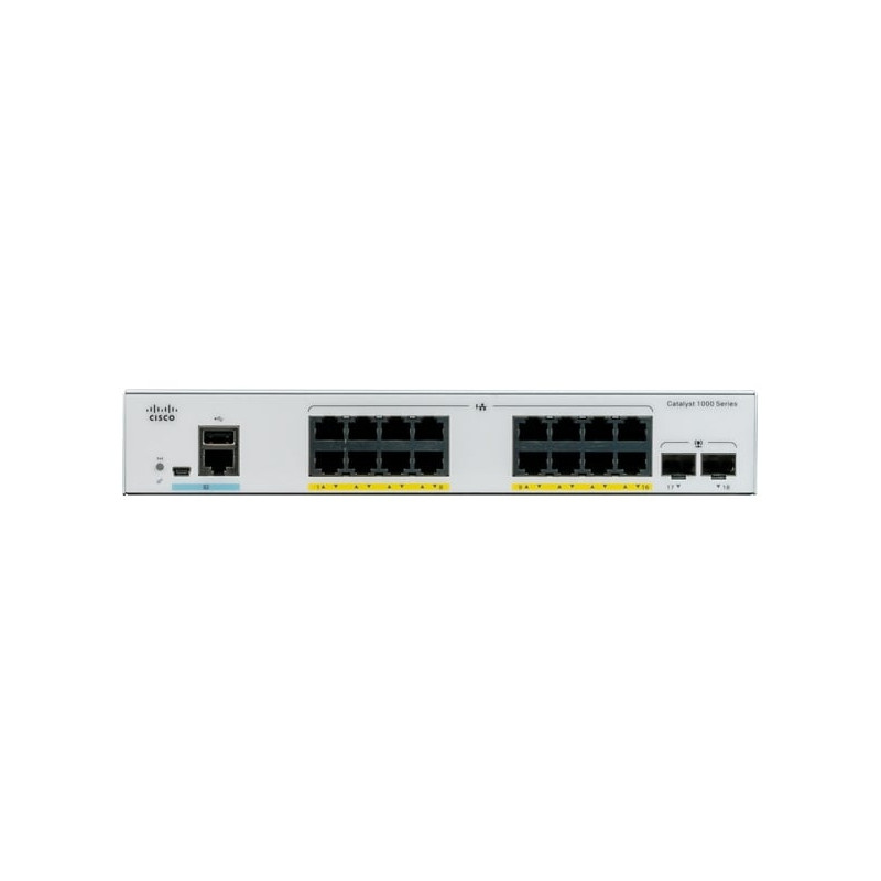 Switch cisco catalyst 1000 16porte ge poe 2x1g sfp
