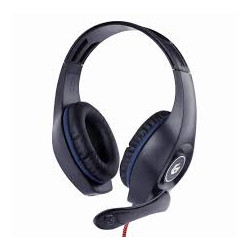 Cuffie gembird con controllo del volume 3.5mm blu-nero