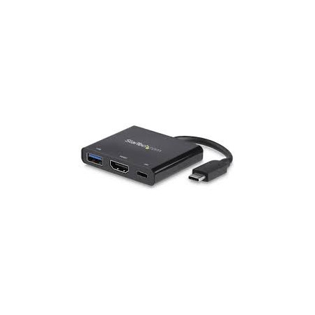 Hub usb startech.com multifunzione usb-c a hdmi 4k nero [cdp2hduacp]