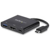 Hub usb startech.com multifunzione usb-c a hdmi 4k nero [cdp2hduacp]
