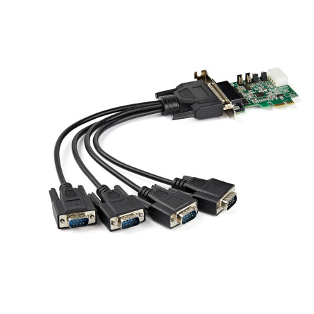 scheda adattatore startech.com seriale pci express rs232 4porte [pex4s953lp]