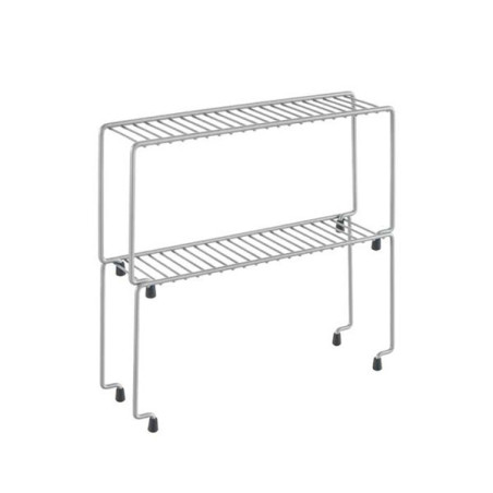 Mensola stoccaggio metaltex impilabili 2 ponti metallo grigio [36.43.10]