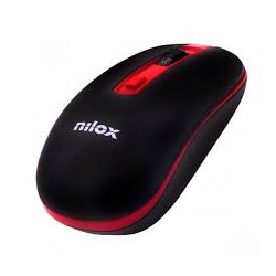 Mouse nilox wireless 1600 dpi nero/rosso [nxmowi2002]