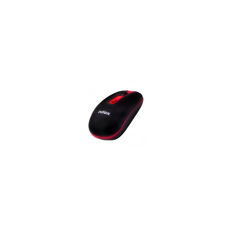 Mouse nilox wireless 1600 dpi nero/rosso [nxmowi2002]
