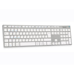 Tastiera hamlet bluetooth italiano argento bianco [xkkita-mcbt]